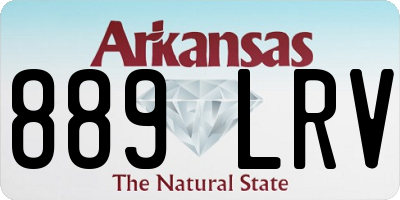 AR license plate 889LRV