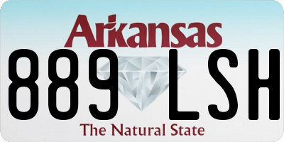AR license plate 889LSH
