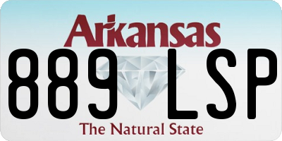 AR license plate 889LSP