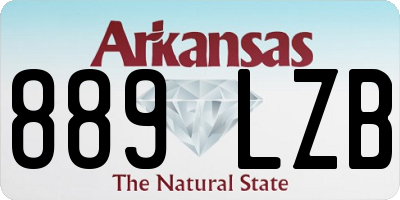 AR license plate 889LZB