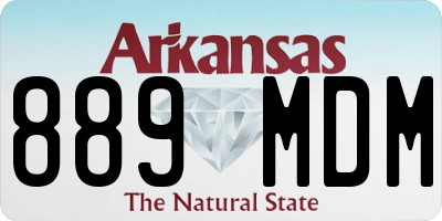AR license plate 889MDM