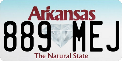 AR license plate 889MEJ