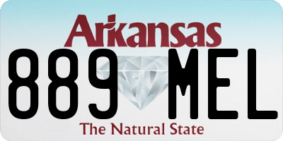 AR license plate 889MEL