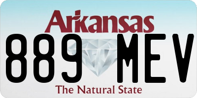 AR license plate 889MEV