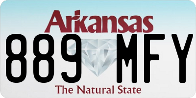 AR license plate 889MFY