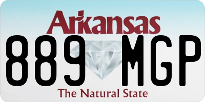 AR license plate 889MGP