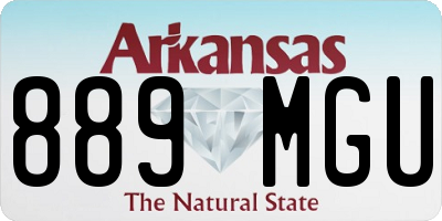 AR license plate 889MGU