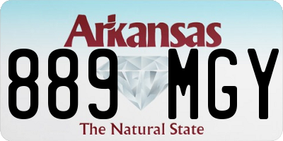 AR license plate 889MGY