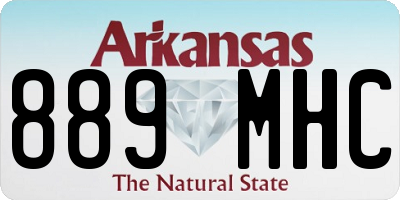 AR license plate 889MHC