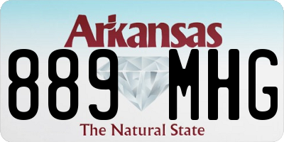 AR license plate 889MHG