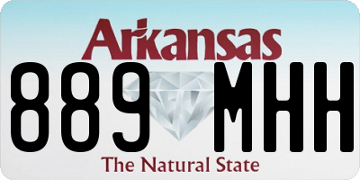 AR license plate 889MHH