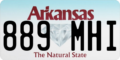 AR license plate 889MHI