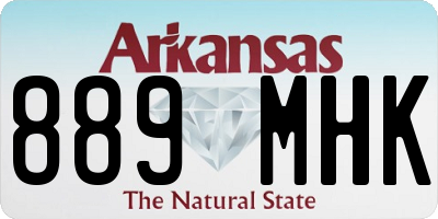AR license plate 889MHK