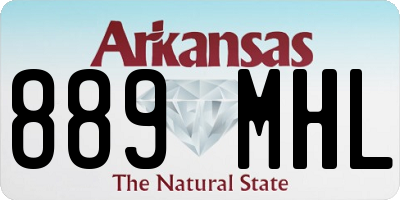 AR license plate 889MHL