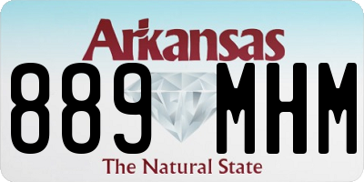 AR license plate 889MHM