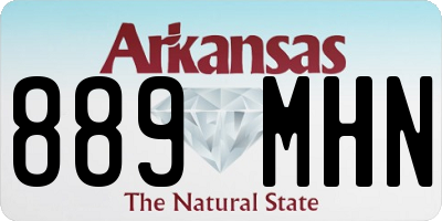 AR license plate 889MHN
