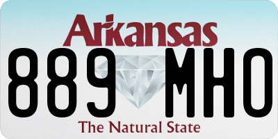 AR license plate 889MHO