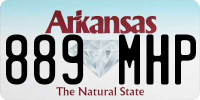 AR license plate 889MHP