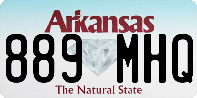 AR license plate 889MHQ