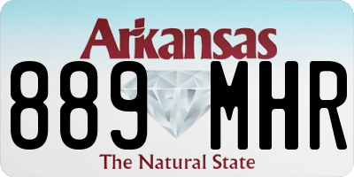 AR license plate 889MHR