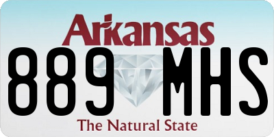 AR license plate 889MHS