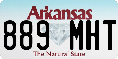 AR license plate 889MHT