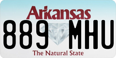 AR license plate 889MHU