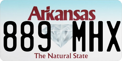 AR license plate 889MHX