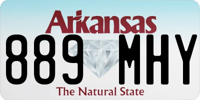 AR license plate 889MHY