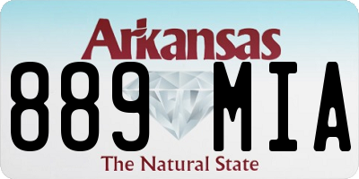 AR license plate 889MIA