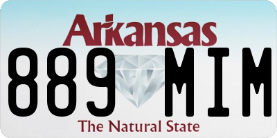 AR license plate 889MIM