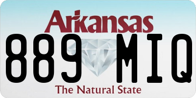 AR license plate 889MIQ