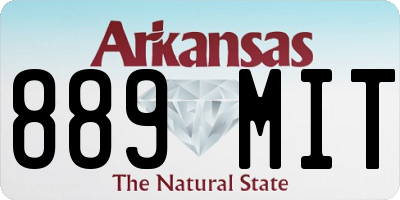 AR license plate 889MIT