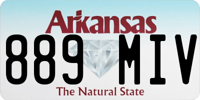 AR license plate 889MIV