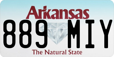 AR license plate 889MIY