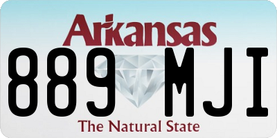 AR license plate 889MJI