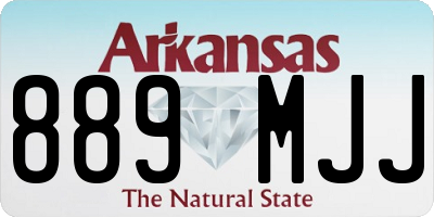 AR license plate 889MJJ