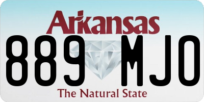 AR license plate 889MJO