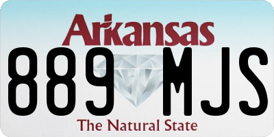 AR license plate 889MJS