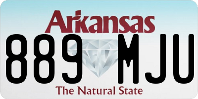 AR license plate 889MJU