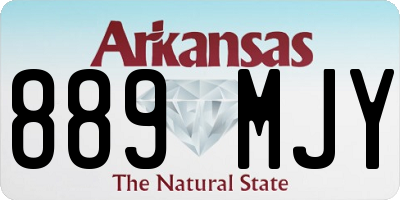 AR license plate 889MJY