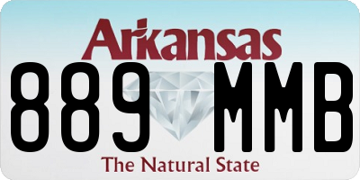 AR license plate 889MMB