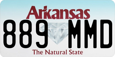 AR license plate 889MMD