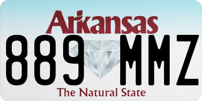 AR license plate 889MMZ