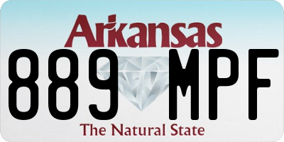 AR license plate 889MPF