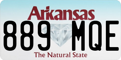 AR license plate 889MQE