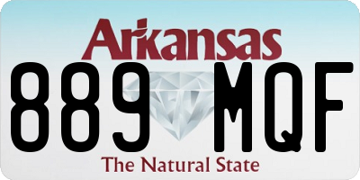 AR license plate 889MQF