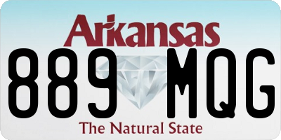 AR license plate 889MQG