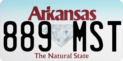AR license plate 889MST