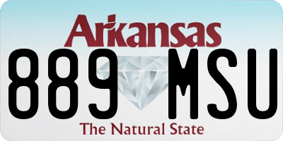 AR license plate 889MSU